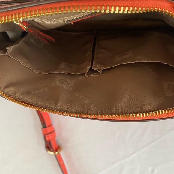 Anne Klein Coral Crossbody With Gold Chain - Picture 5 of 8